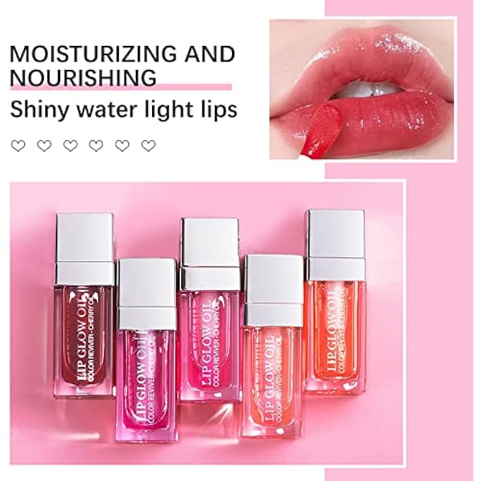 rayihni 5PCS HYDRATING LIP OIL PLUMPING LIP TINT, TRANSPARENT LIP BALM CARE STICK NOURISHING REPAIRING NON-STICKY, MOISTURIZING LIP GLOSS LIPSTICKS - Image 2